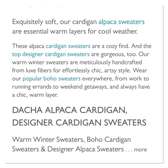 PERUVIAN Connection Black Dacha Alpaca Cardigan. Size M. P/72/A822 - Picture 13 of 14